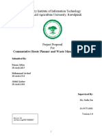 Commutative Route Planner and Waste Management System