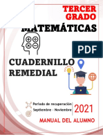 3° Matematicas - Cuadernillo Remedial - Alumno