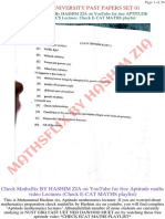 Karachi University Past Papers Set 01