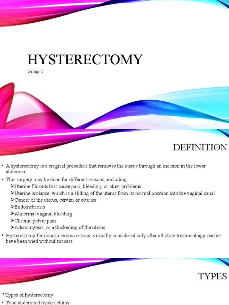 Hysterectomy Report | PDF | Vagina | Uterus