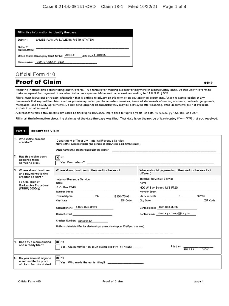 proof-of-claim-official-form-410-pdf-bankruptcy-bankruptcy-in-the-united-states