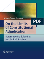Juliano Zaiden Benvindo (Auth.) - On The Limits of Constitutional Adjudication - Deconstructing Balancing and Judicial Activism-Springer