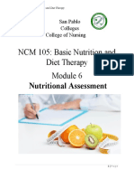 NCM 105: Basic Nutrition and Diet Therapy: Nutritional Assessment