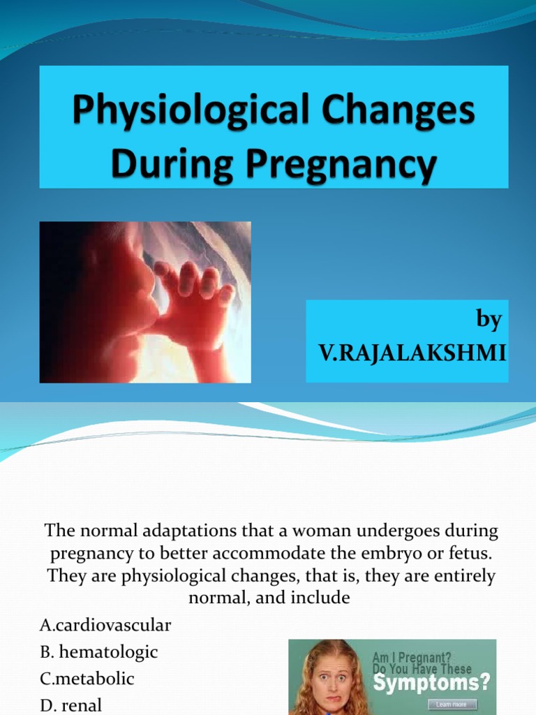 L04 - Physiological Changes During Pregnancy | PDF | Pregnancy ...