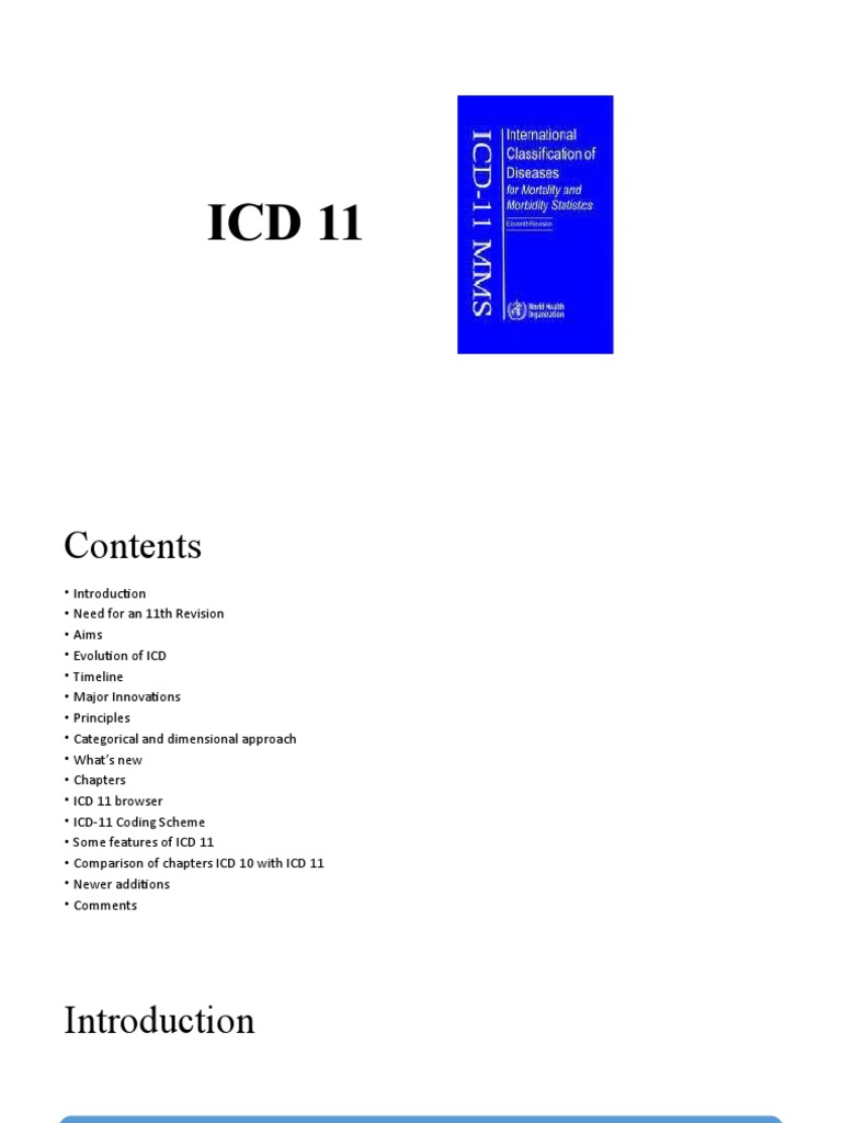 Seminar On ICD 11 | PDF | Mental Disorder | Applied Psychology