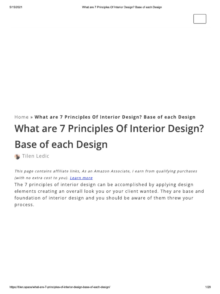 7 Principle of Interior Design PDF