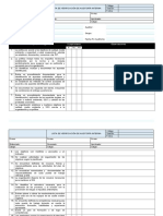 FORMATO DE CHECK LIST DE AUDITORÍA INTERNA