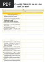 Comparativa de Normas ISO 9001, 14001 y 45001 | PDF | Planificación