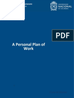 Personal Plan of Work - Report