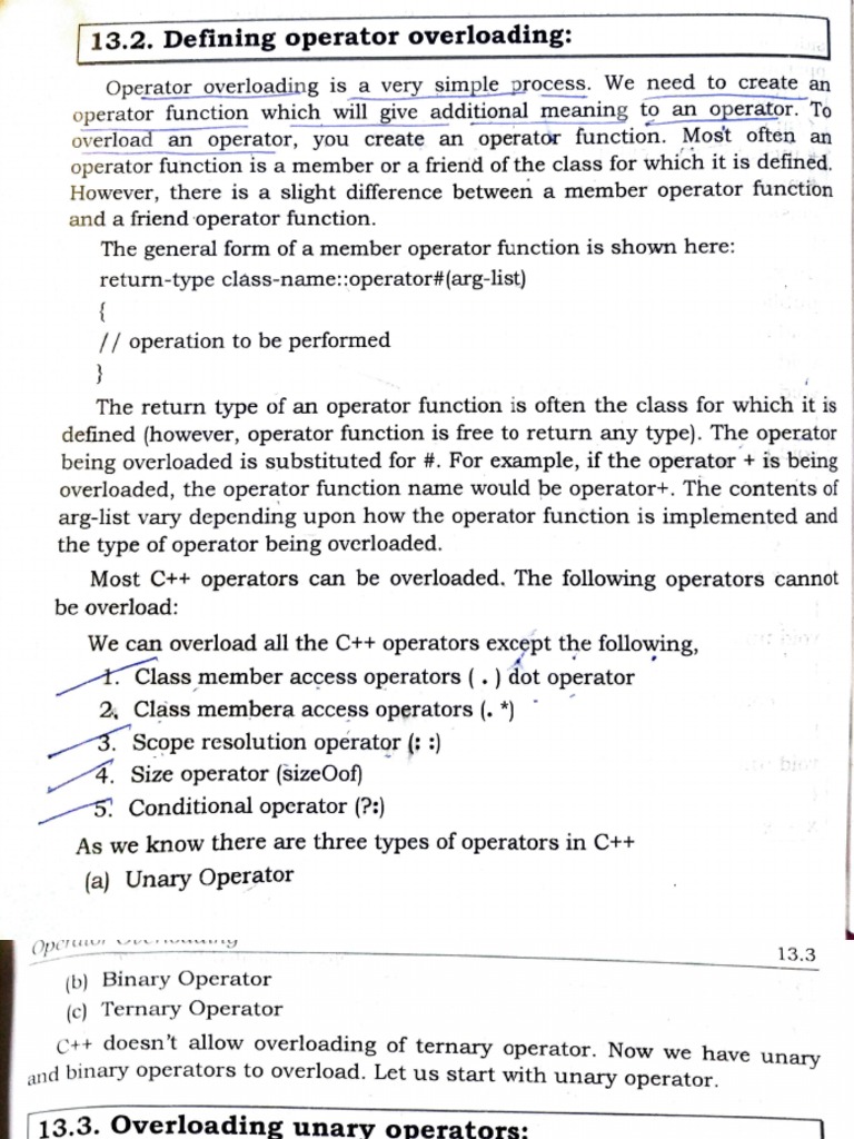 Operator Overloading in C++ - Computer Notes