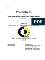 Project Report: Waste Management System Using Vehicle Tracking System