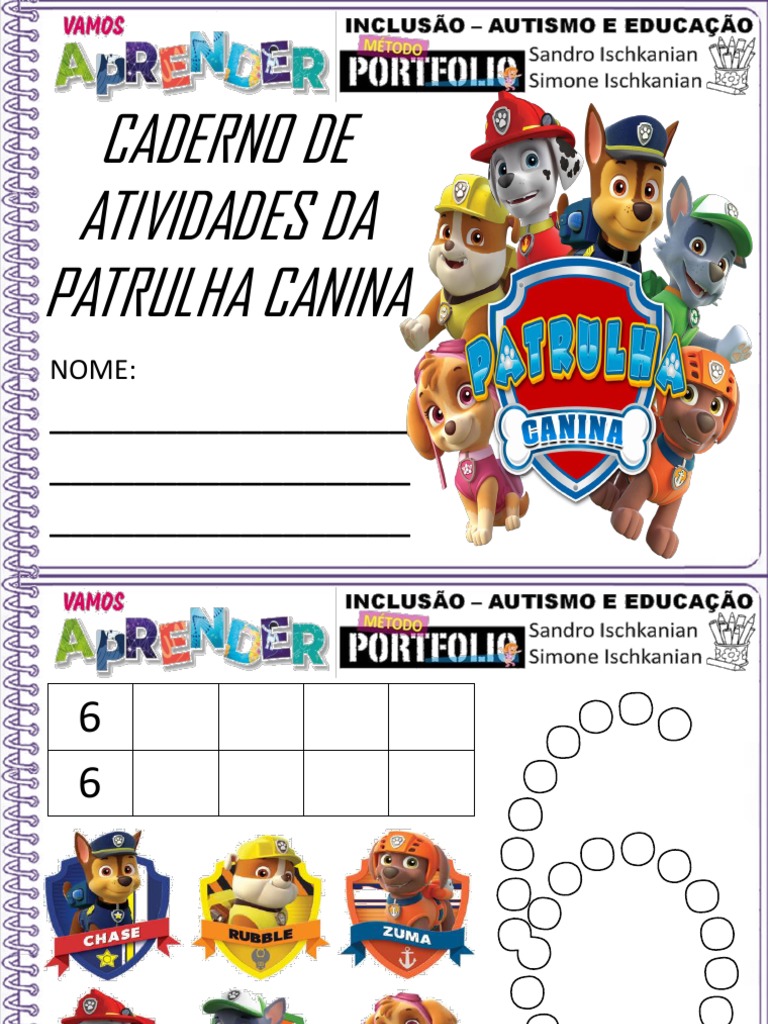 Patrulha Canina Atividades 1a2021 | PDF