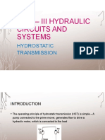 Unit - Iii Hydraulic Circuits and Systems: Hydrostatic Transmission