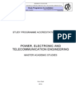 University of Novi Sad Power Engineering Master's Program Course List
