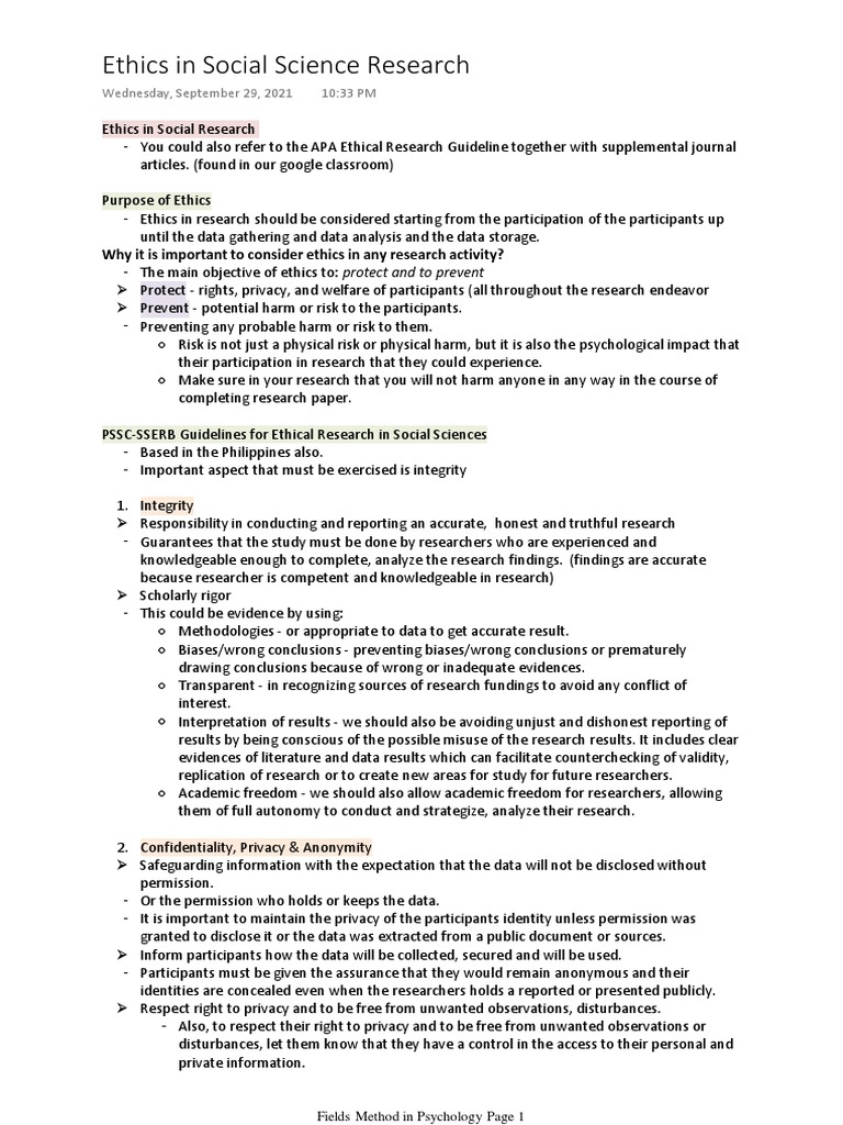 Ethics in Social Research Guide | PDF | Informed Consent | Privacy