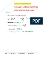 Problems On Centrifugal Compressor