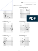 Reflections: Graph The Image of The Figure Using The Transformation Given