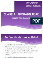 Clase 1: Probabilidad: Conceptos Básicos