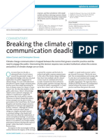 Breaking The Climate Change Communication Deadlock: Commentary