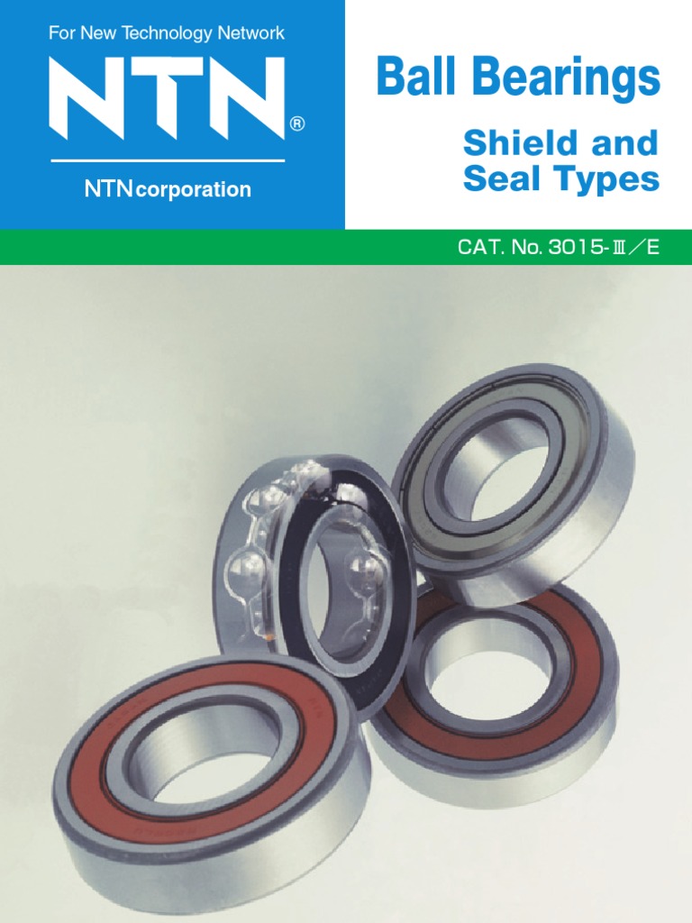 NTN 6916 Catalog 3015 Ball Brgs Shield & Seal Types Bearing