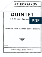 Rimsky-Korsakov - Quintet for Flute, Clarinet, Horn, Bassoon and Piano (Pf)