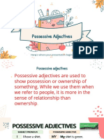 Possessive Adjectives: Here Is Where Your Presentation Begins