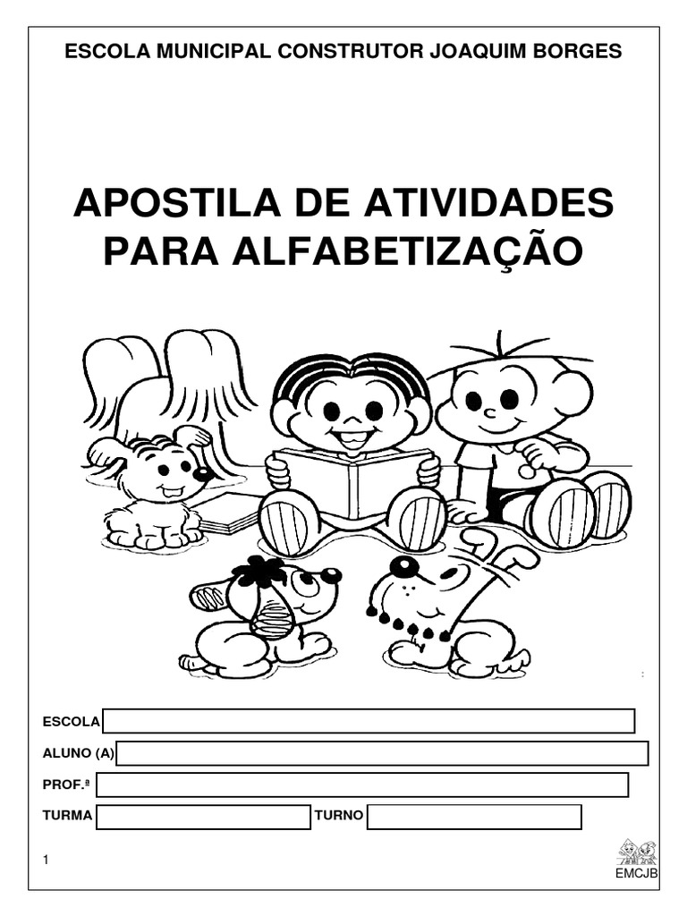Apostila de Atividades de Alfabetização para o 1o Ano do Ensino ...