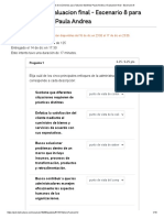 Historial de Exámenes para Tabares Martinez Paula Andrea - Evaluacion Final - Escenario 8k