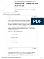 Historial de Exámenes para Benjumea Castro Yury Vanesa - Evaluacion Final - Escenario 8t