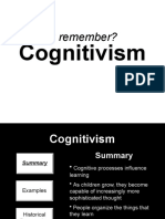 Will You Remember?: Cognitivism