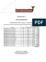 Precios Cal 60 2019 C Mangueras