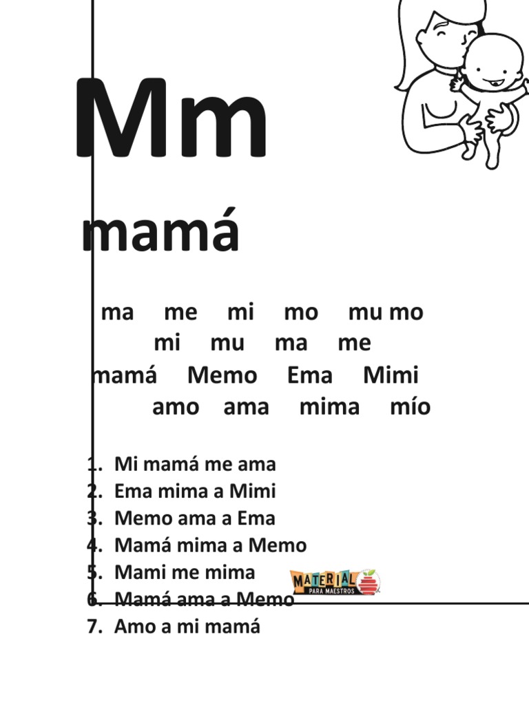 Actividades para aprender la letra M | PDF
