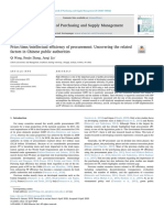 Price Time Intellectual Efficiency of Procurement 2020 Journal of Purchasi