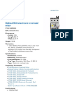 Eaton C440 Electronic Overload Relay