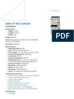 Eaton XT IEC Contactor: No Lugs (185-2000A)