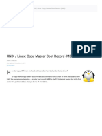 UNIX / Linux: Copy Master Boot Record (MBR)