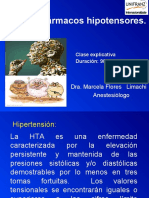 Fármacos hipotensores: clasificación y mecanismos de acción