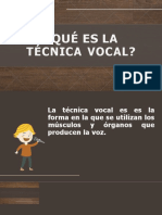 Técnica Vocal - 1