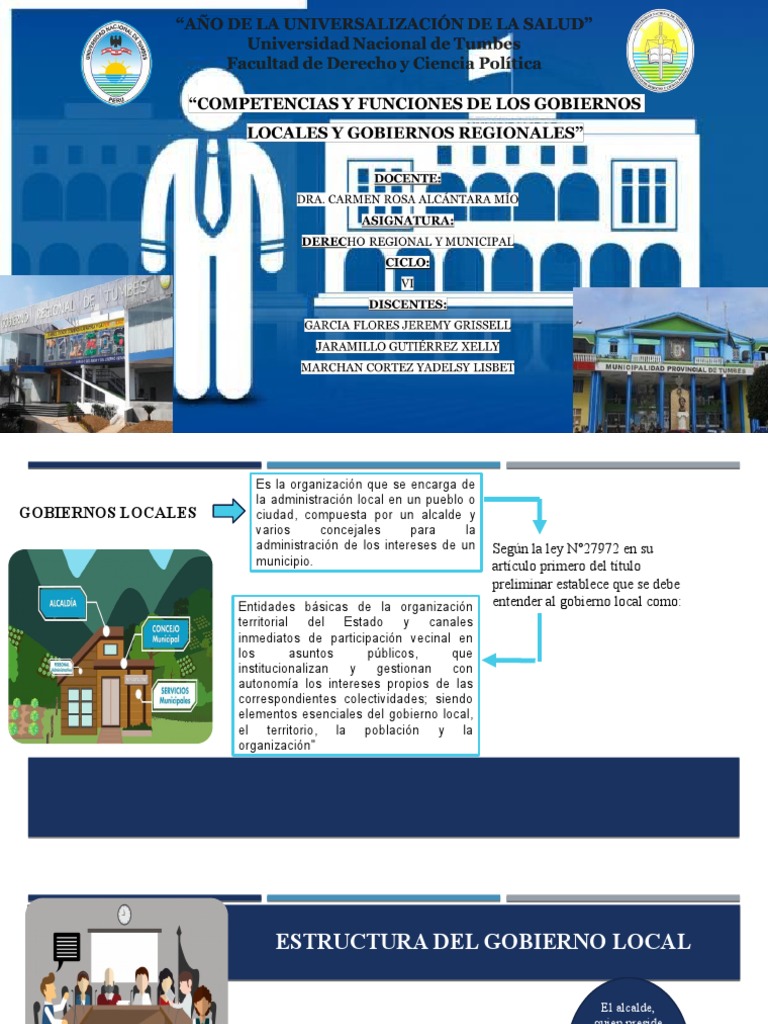 Funciones y Competencias de Gobiernos Locales | PDF | Gobierno local ...