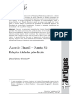 Acordo Brasil - Santa Sé - David Bruno Goedert