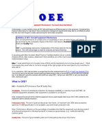 What Is OEE?: Definition of OEE: Overall Equipment Effectiveness