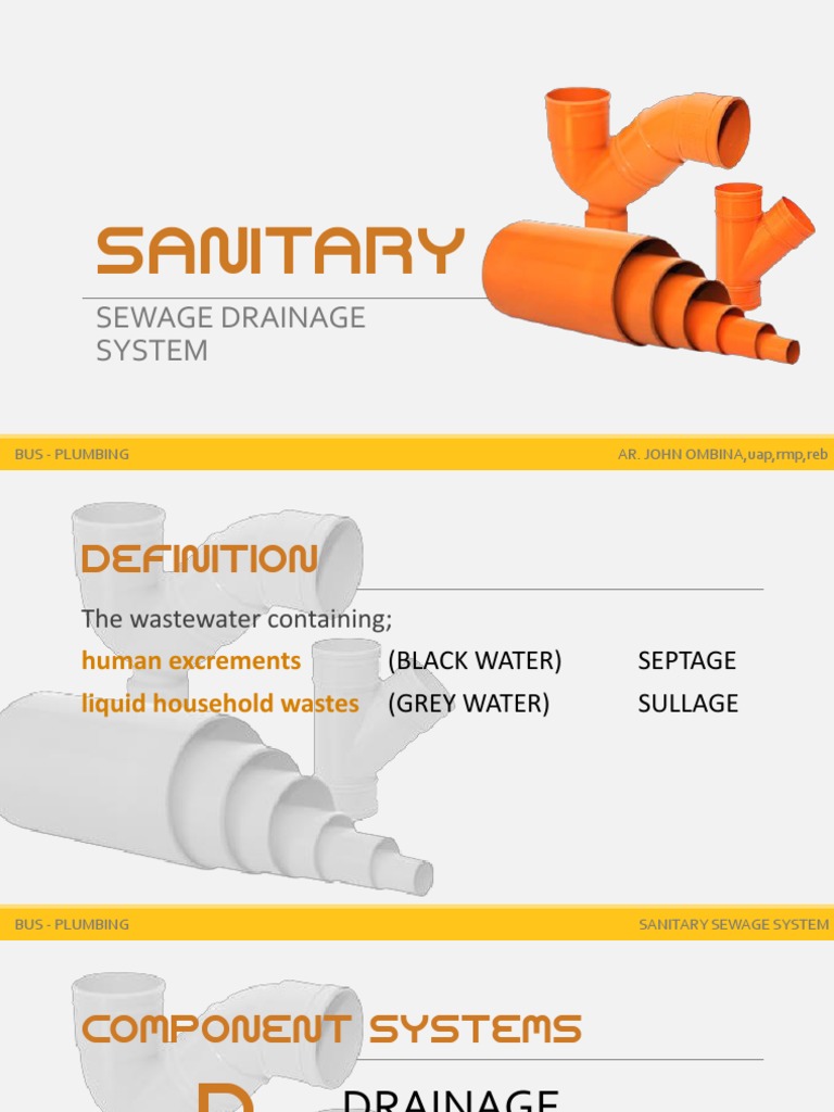 Sanitary Sewage System Overview | PDF | Sanitary Sewer | Plumbing