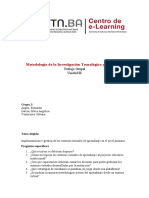 Metodología de La Investigación Tecnológica y Educativa