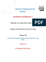 Instituto Tecnologico de Oaxaca: Estadistica Inferencial 1