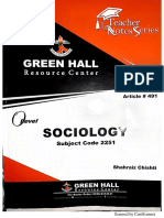 O Level - Sociology 2251 - Sociology O Level Notes by Shahraiz Chishti Greenhall