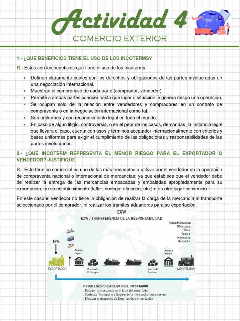 Actividad 4 | PDF | El comercio internacional | Economía mundial