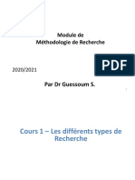 MR Cours 1 - Les Types de La Recherche Scientifique-converti