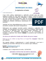 24+ +COMUNICADO+ +Liberação+Do+Aplicativo+UCondo