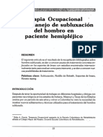 Terapia ocupacional para subluxación de hombro en pacientes hemiplejicos