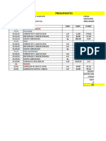 PRESUPUESTO Y VALORIZACION EJEMPLO alumnos